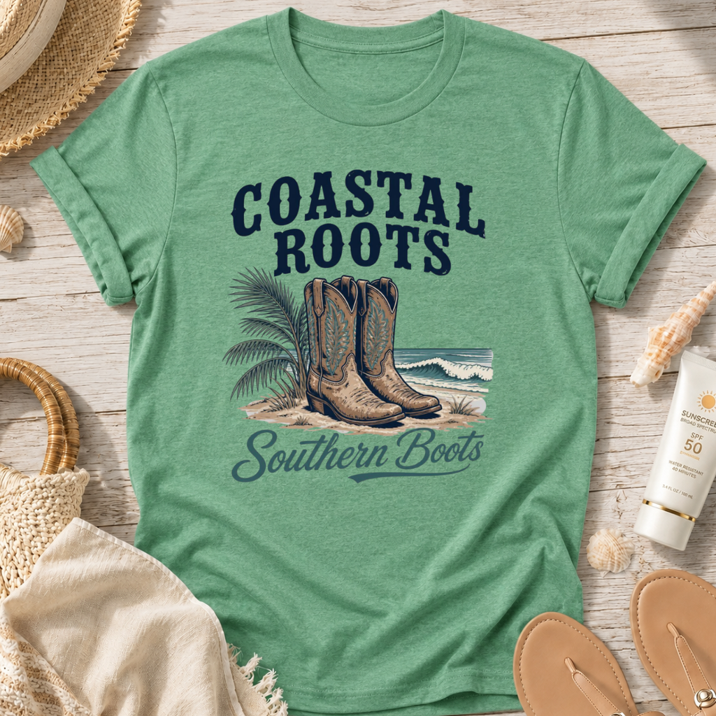 Coastal Roots Southern Boots T-Shirt