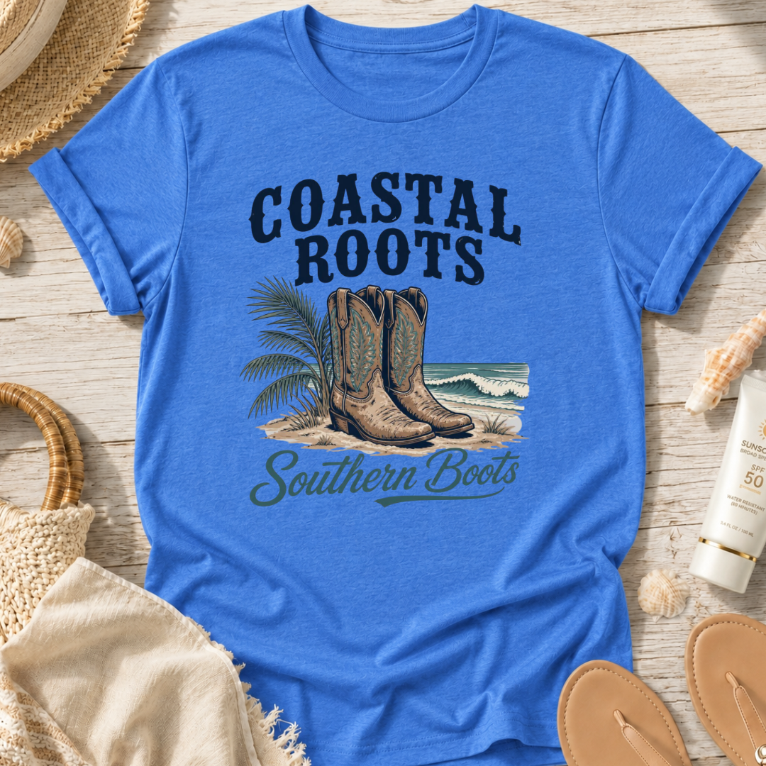 Coastal Roots Southern Boots T-Shirt
