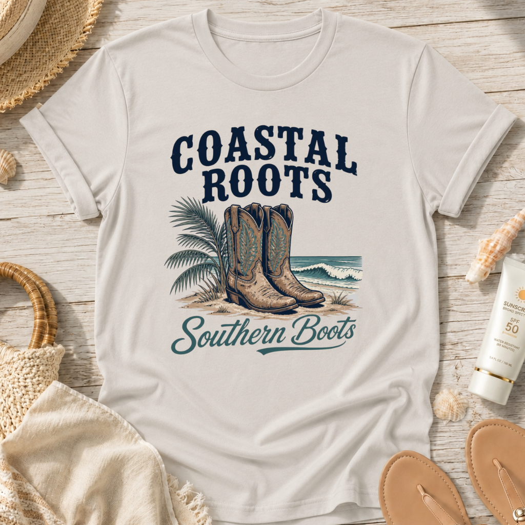 Coastal Roots Southern Boots T-Shirt