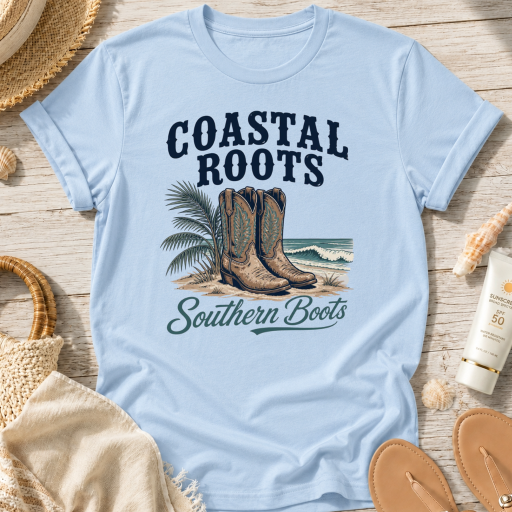 Coastal Roots Southern Boots T-Shirt