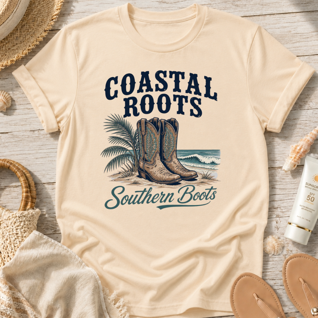 Coastal Roots Southern Boots T-Shirt