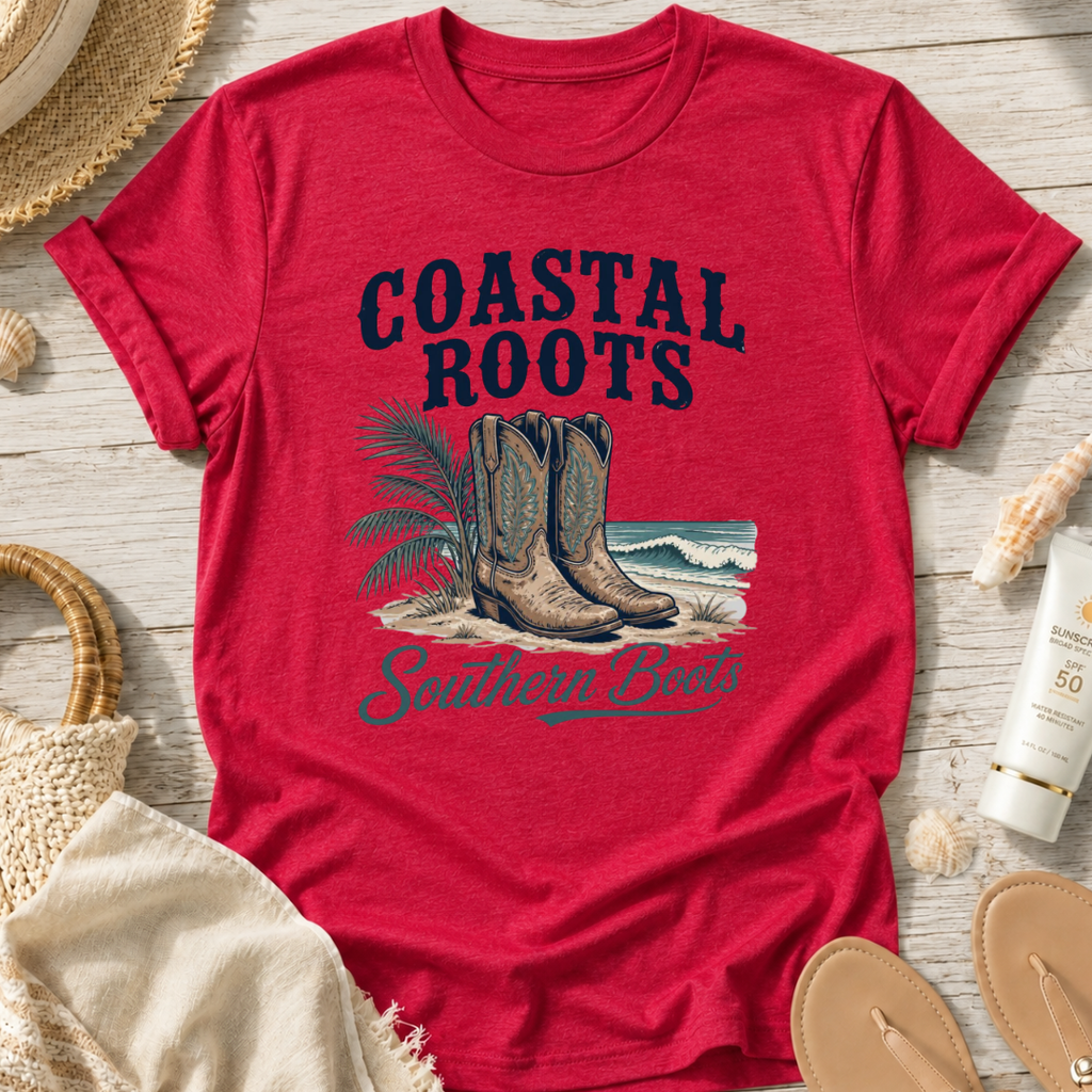 Coastal Roots Southern Boots T-Shirt