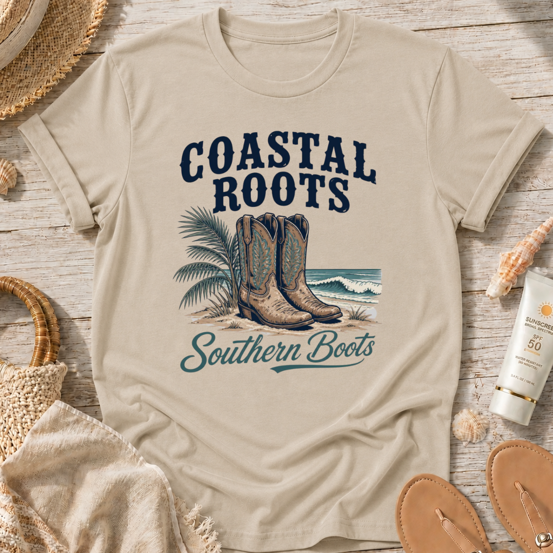 Coastal Roots Southern Boots T-Shirt