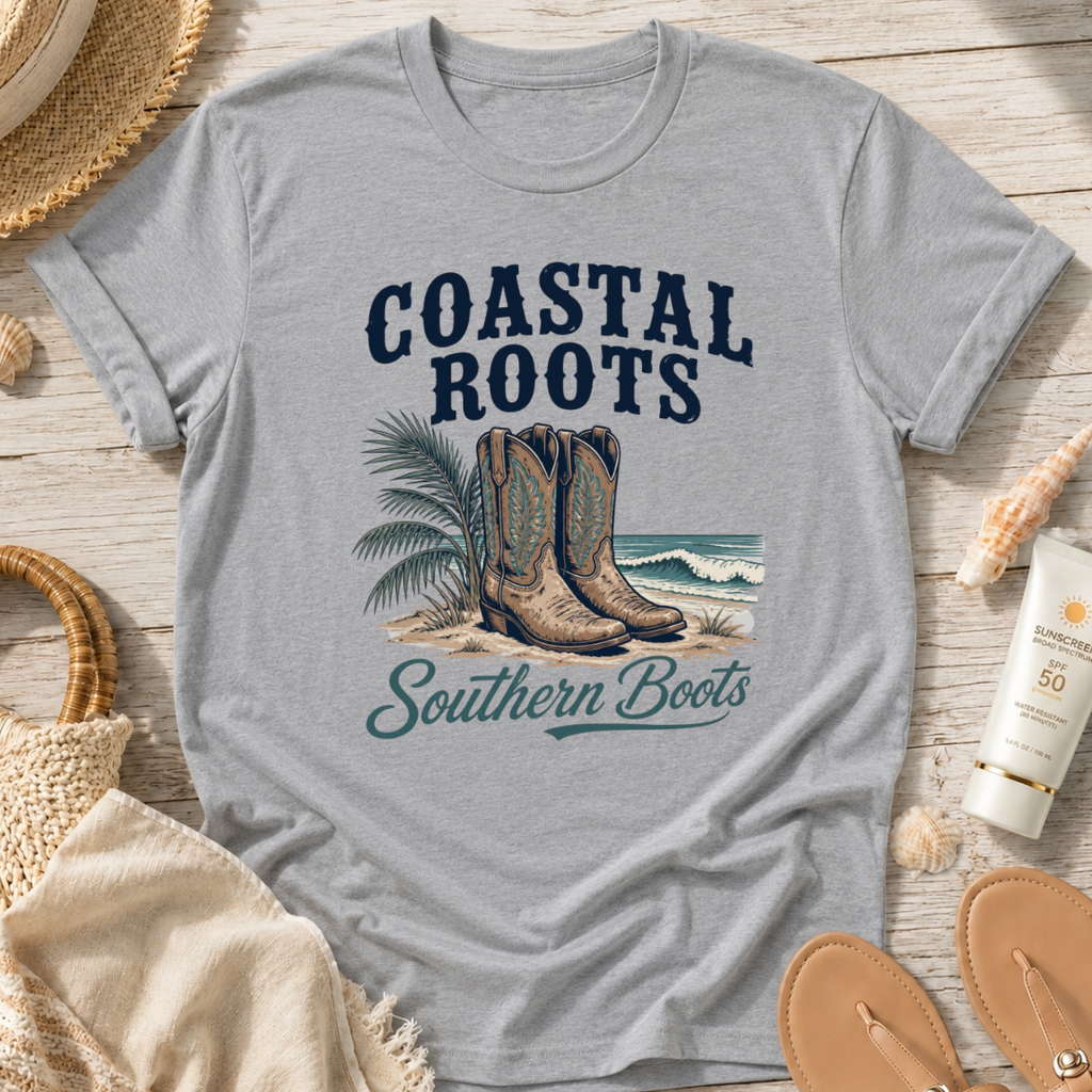 Coastal Roots Southern Boots T-Shirt
