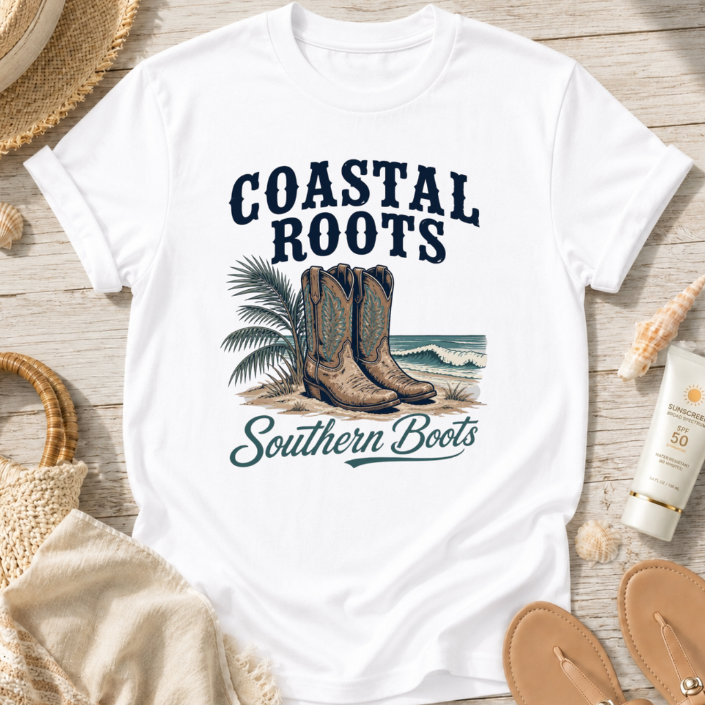Coastal Roots Southern Boots T-Shirt