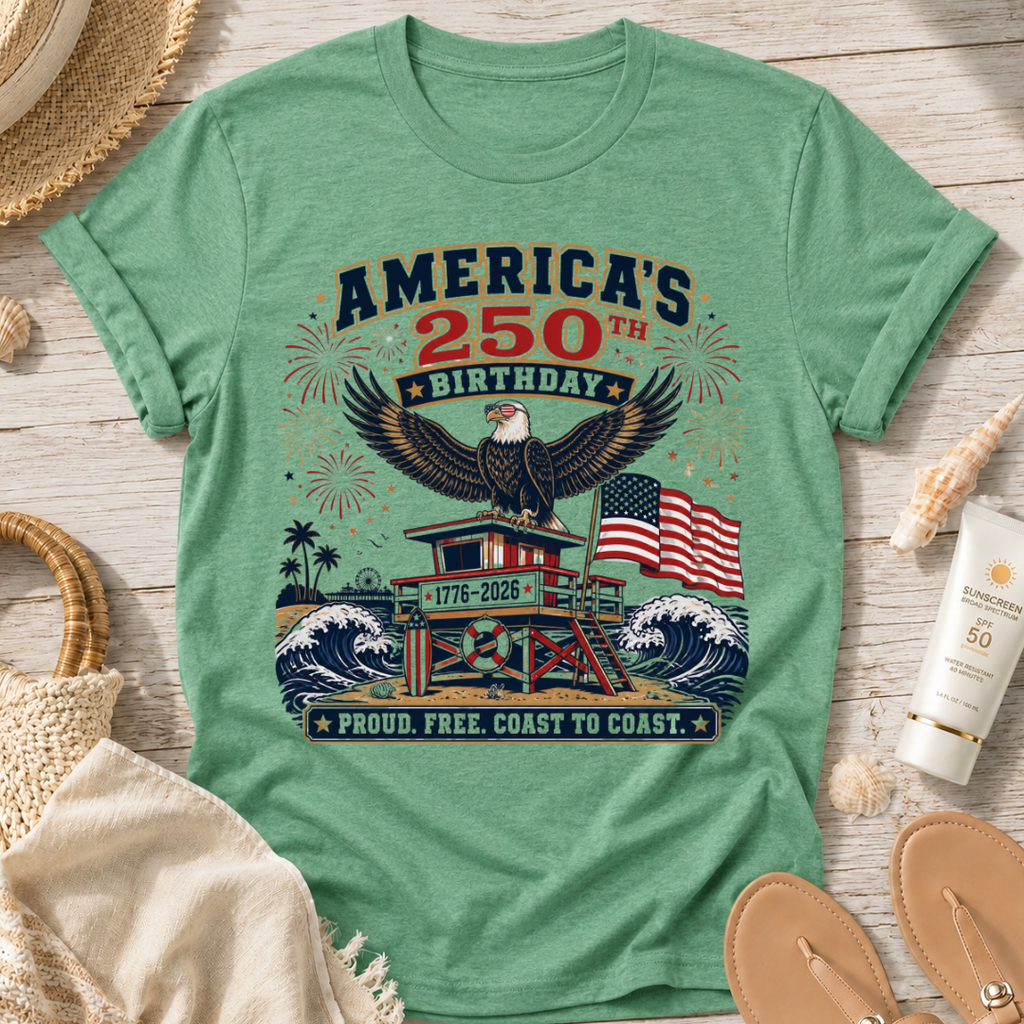 America's 250th Birthday Coast To Coast T-Shirt