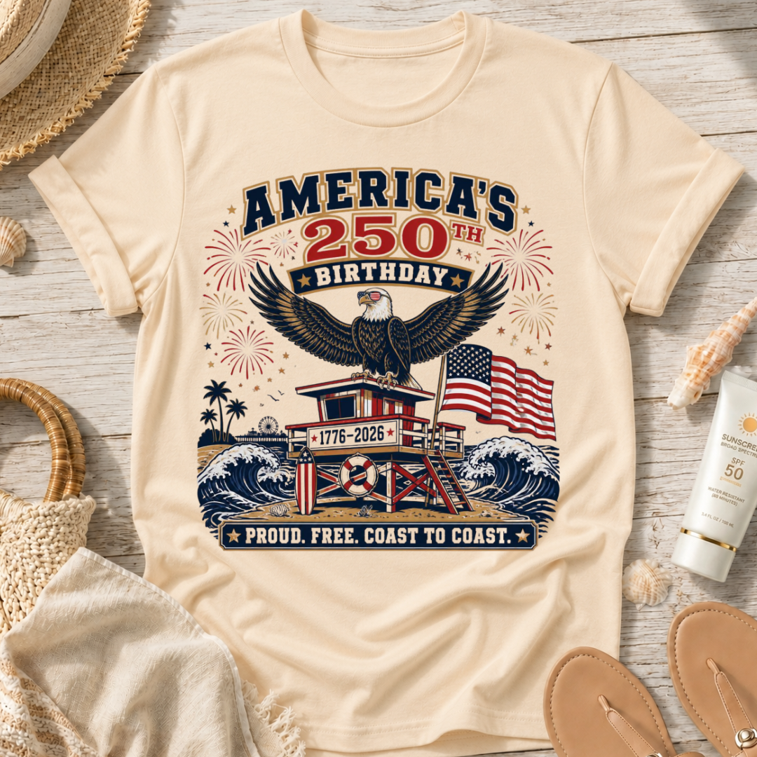 America's 250th Birthday Coast To Coast T-Shirt