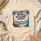 Coconut Rum & No Alarm Clocks T-Shirt