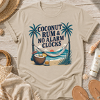 Coconut Rum & No Alarm Clocks T-Shirt