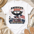 America's 250th Birthday Coast To Coast T-Shirt