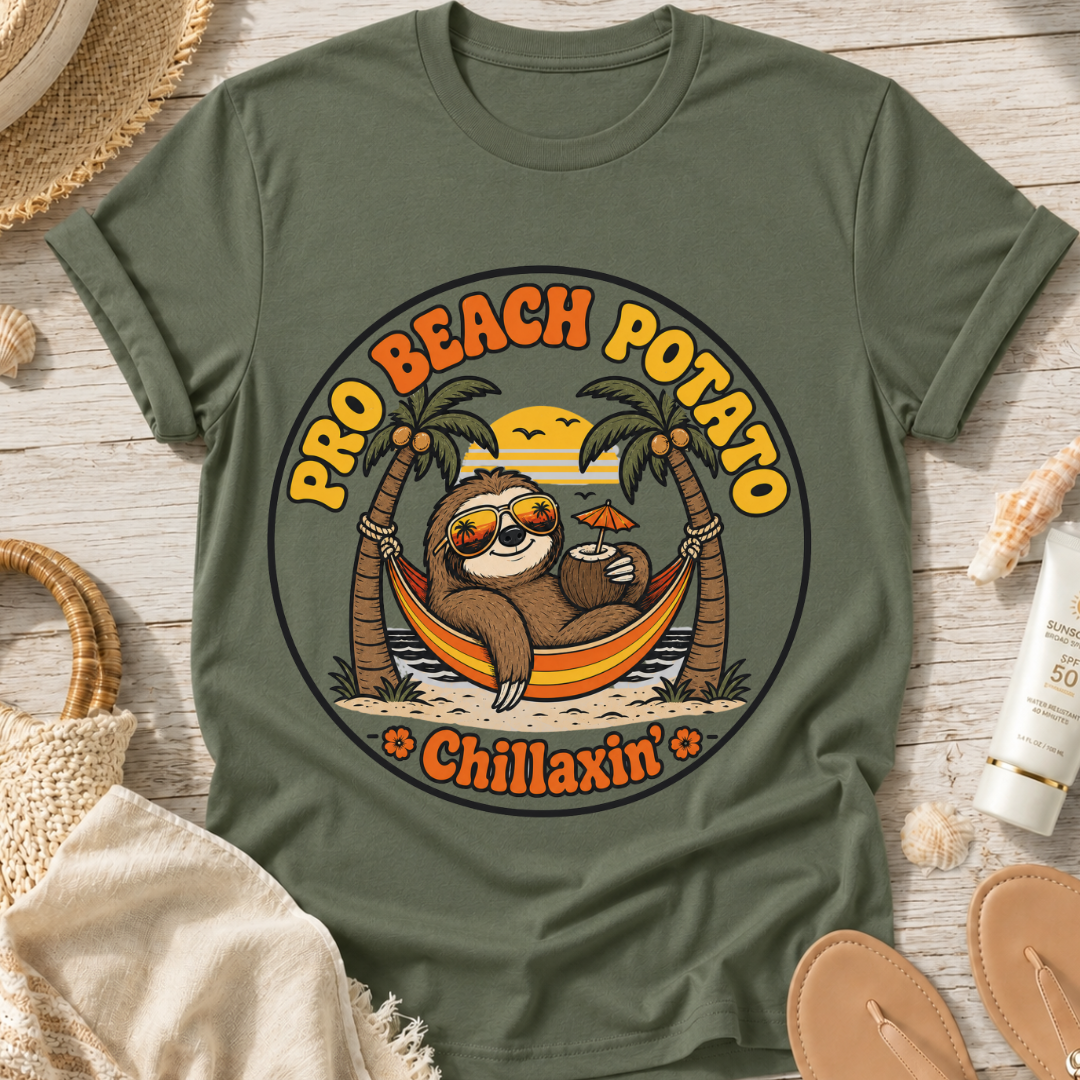 Pro Beach Potato Chillaxin' T-Shirt