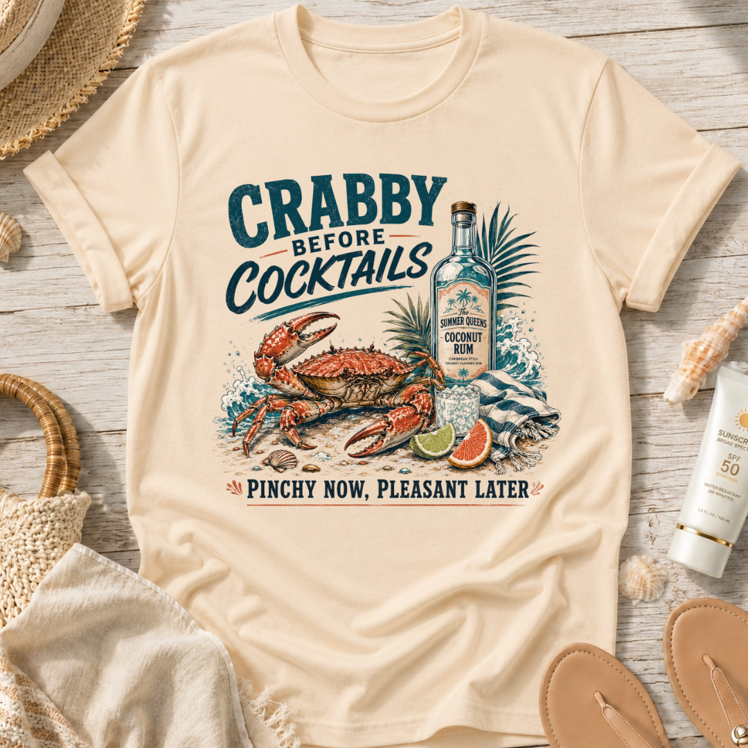 Crabby Before Cocktails T-Shirt