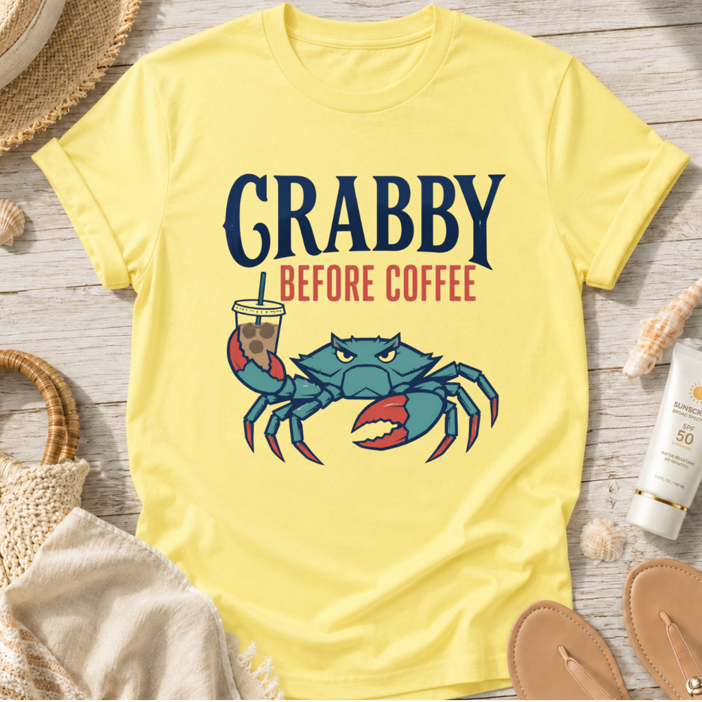 Crabby Before Coffee T-Shirt