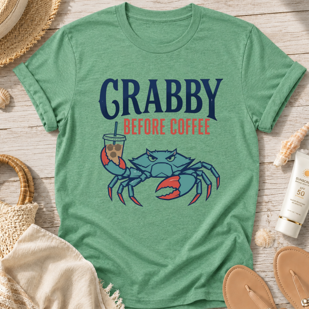 Crabby Before Coffee T-Shirt
