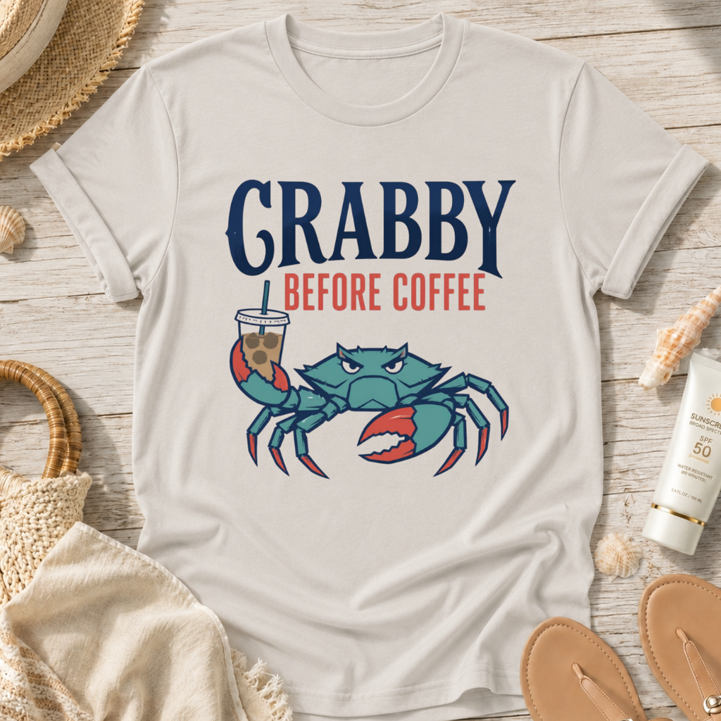 Crabby Before Coffee T-Shirt