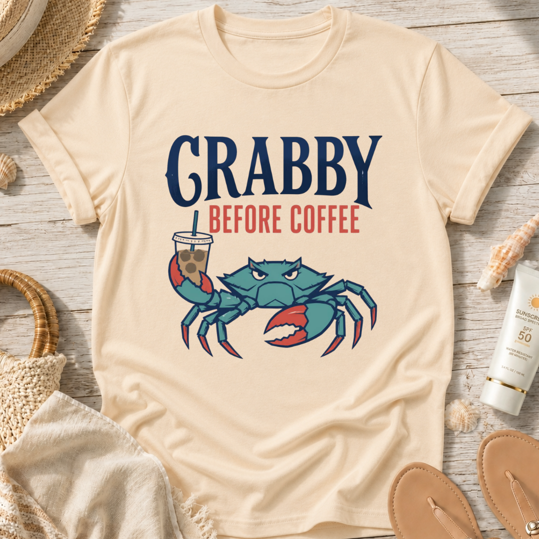 Crabby Before Coffee T-Shirt