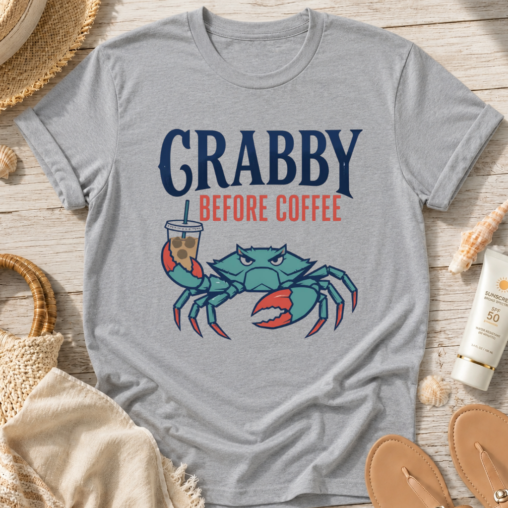 Crabby Before Coffee T-Shirt