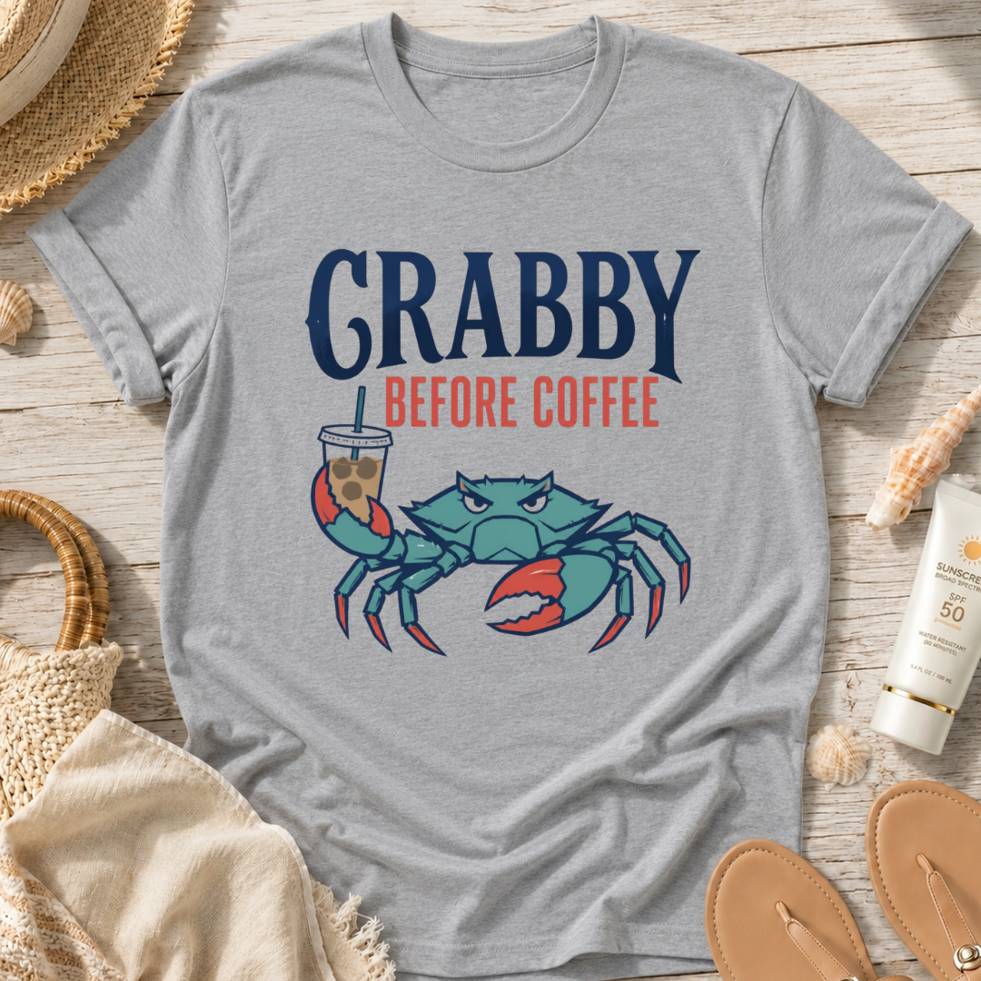 Crabby Before Coffee T-Shirt