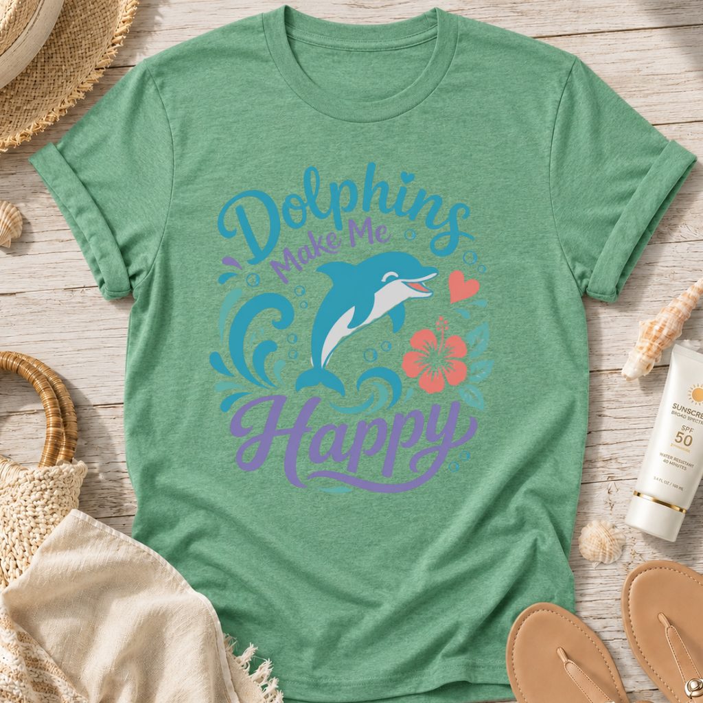 Dolphins Make Me Happy T-Shirt