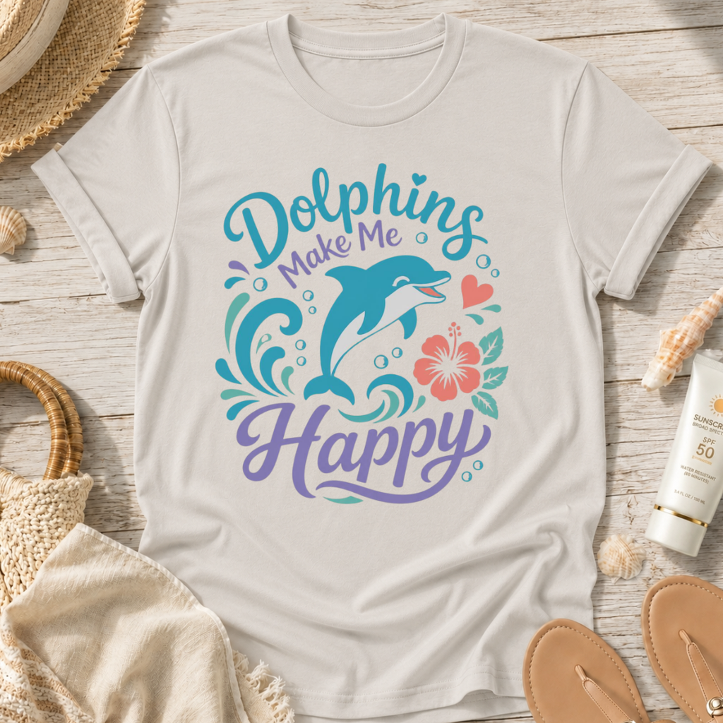 Dolphins Make Me Happy T-Shirt