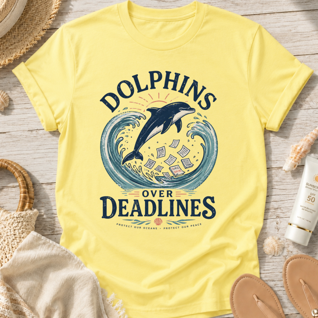 Dolphins Over Deadlines T-Shirt