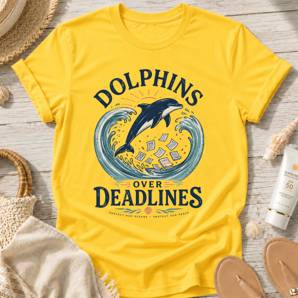 Dolphins Over Deadlines T-Shirt