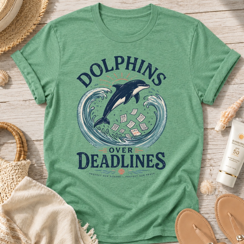 Dolphins Over Deadlines T-Shirt