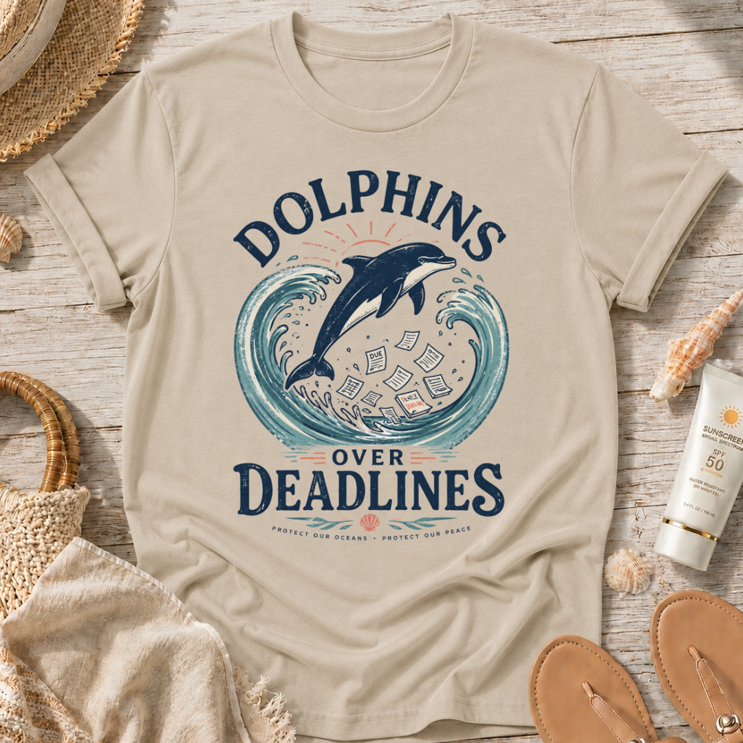 Dolphins Over Deadlines T-Shirt