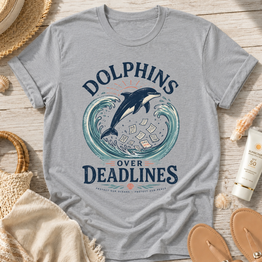 Dolphins Over Deadlines T-Shirt