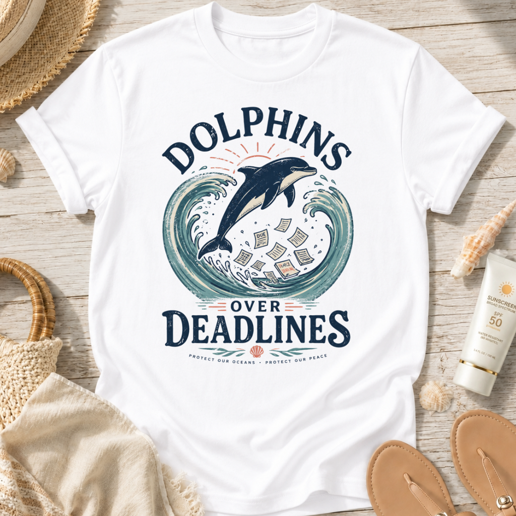 Dolphins Over Deadlines T-Shirt