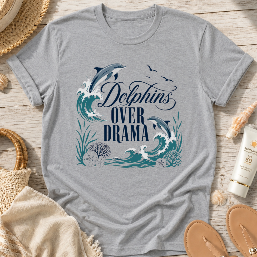 Dolphins Over Drama T-Shirt