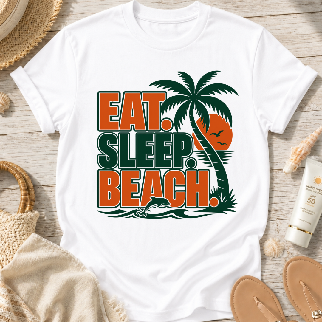 Eat. Sleep. Beach. T-Shirt