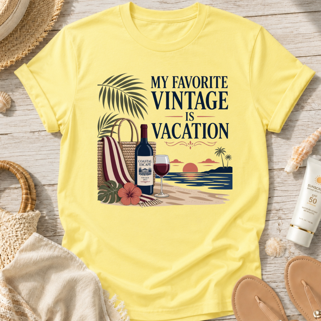 My Favorite Vintage Is Vacation T-Shirt