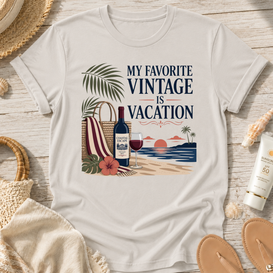 My Favorite Vintage Is Vacation T-Shirt