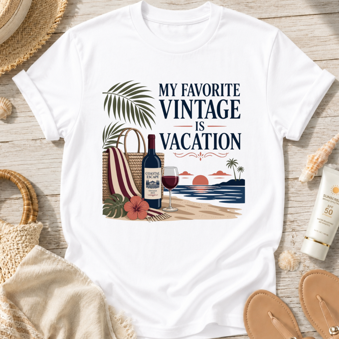 My Favorite Vintage Is Vacation T-Shirt
