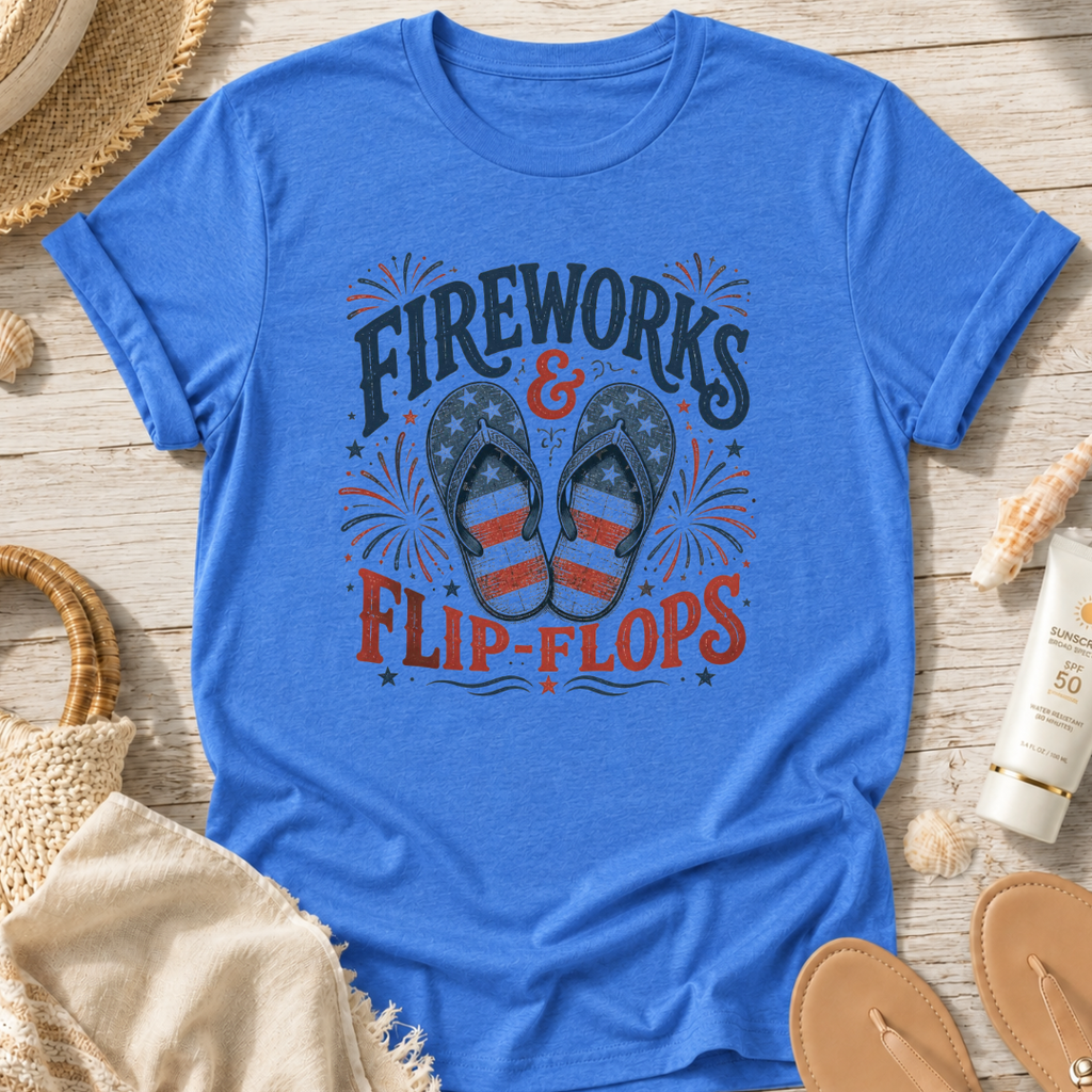 Fireworks & Flip-Flops T-Shirt