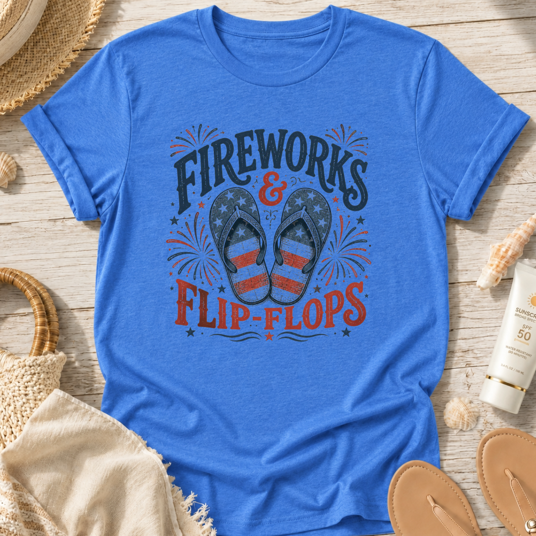 Fireworks & Flip-Flops T-Shirt