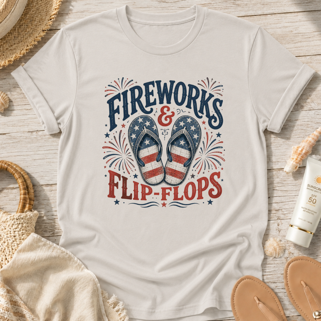 Fireworks & Flip-Flops T-Shirt