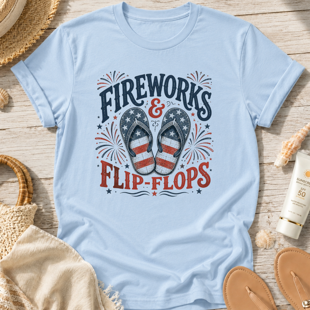 Fireworks & Flip-Flops T-Shirt