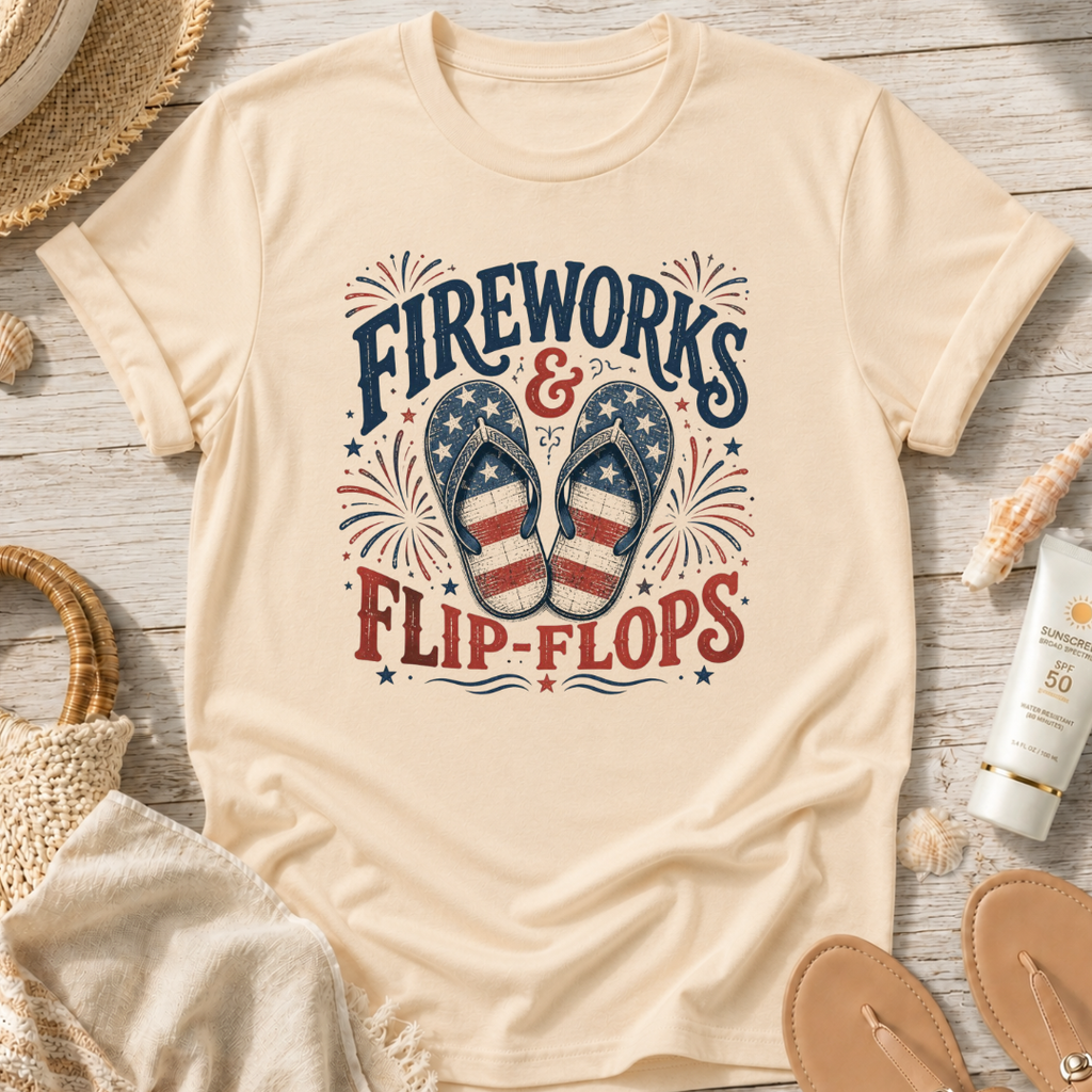 Fireworks & Flip-Flops T-Shirt