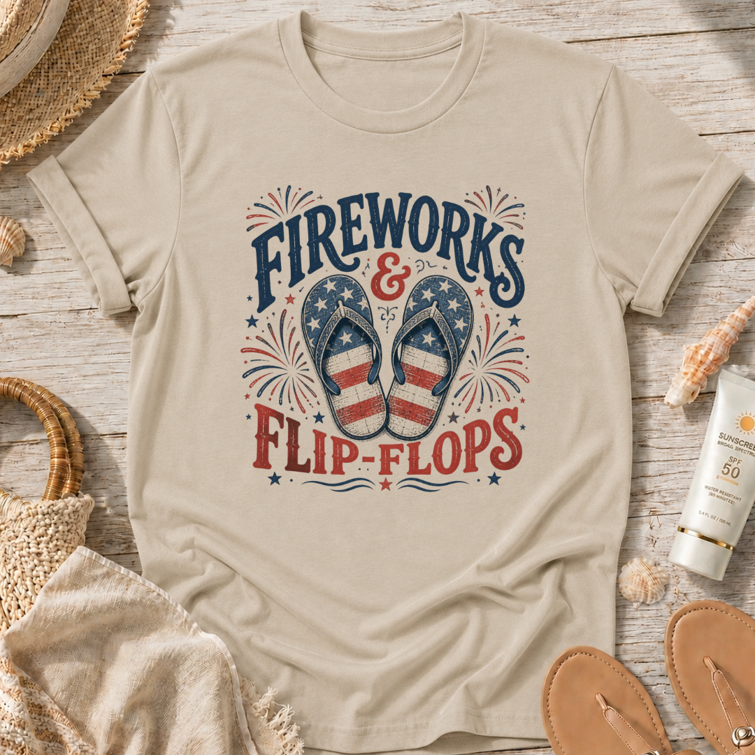 Fireworks & Flip-Flops T-Shirt