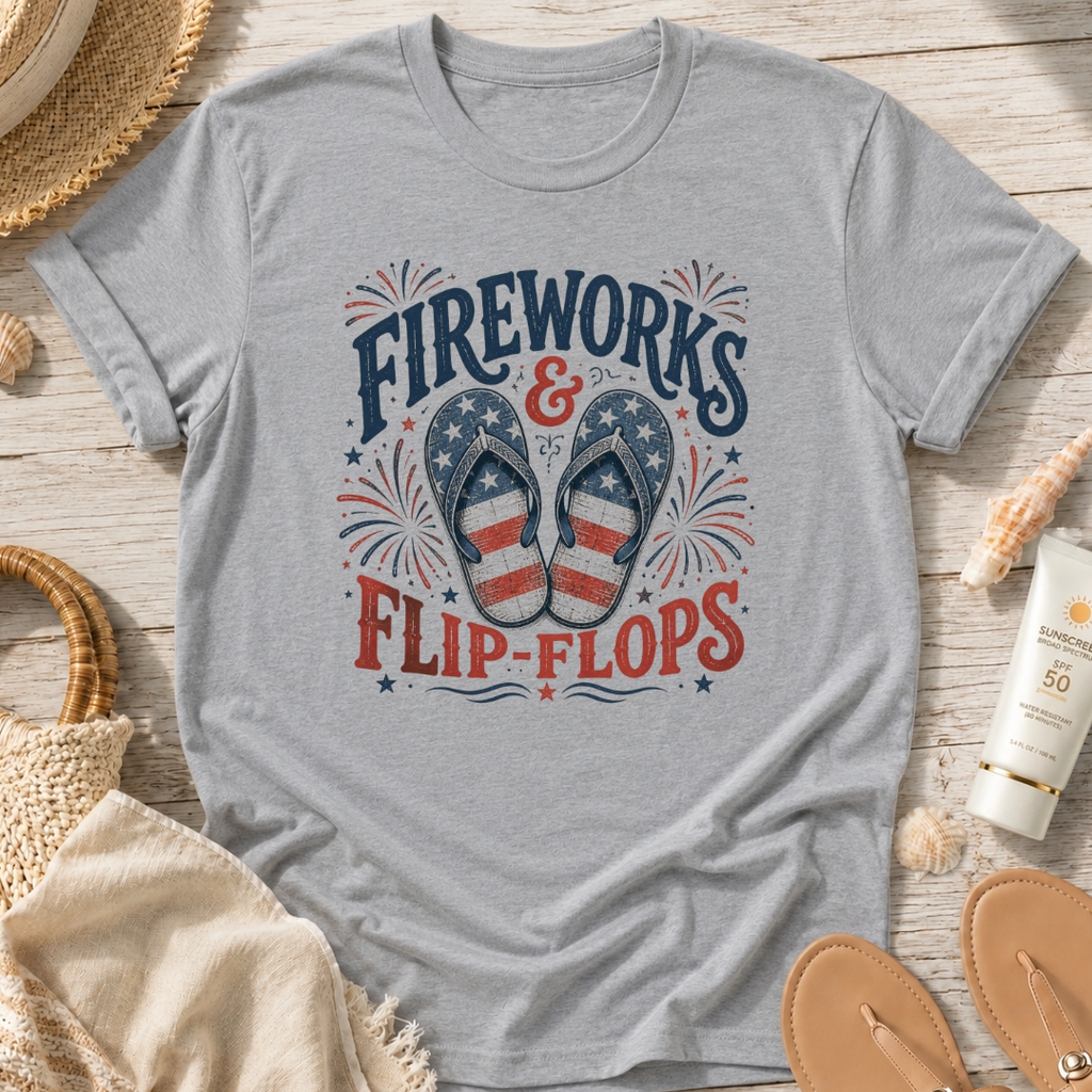 Fireworks & Flip-Flops T-Shirt