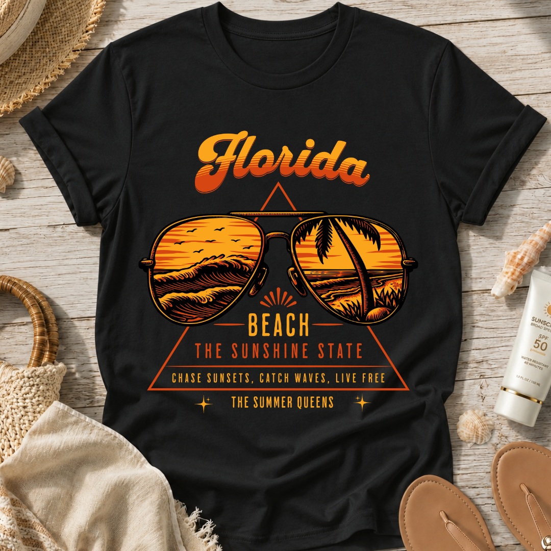 Florida Beach Sunglass T-Shirt