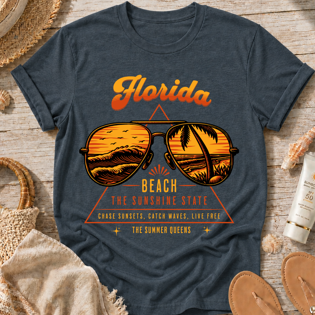 Florida Beach Sunglass T-Shirt