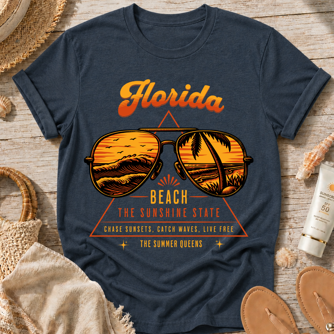 Florida Beach Sunglass T-Shirt