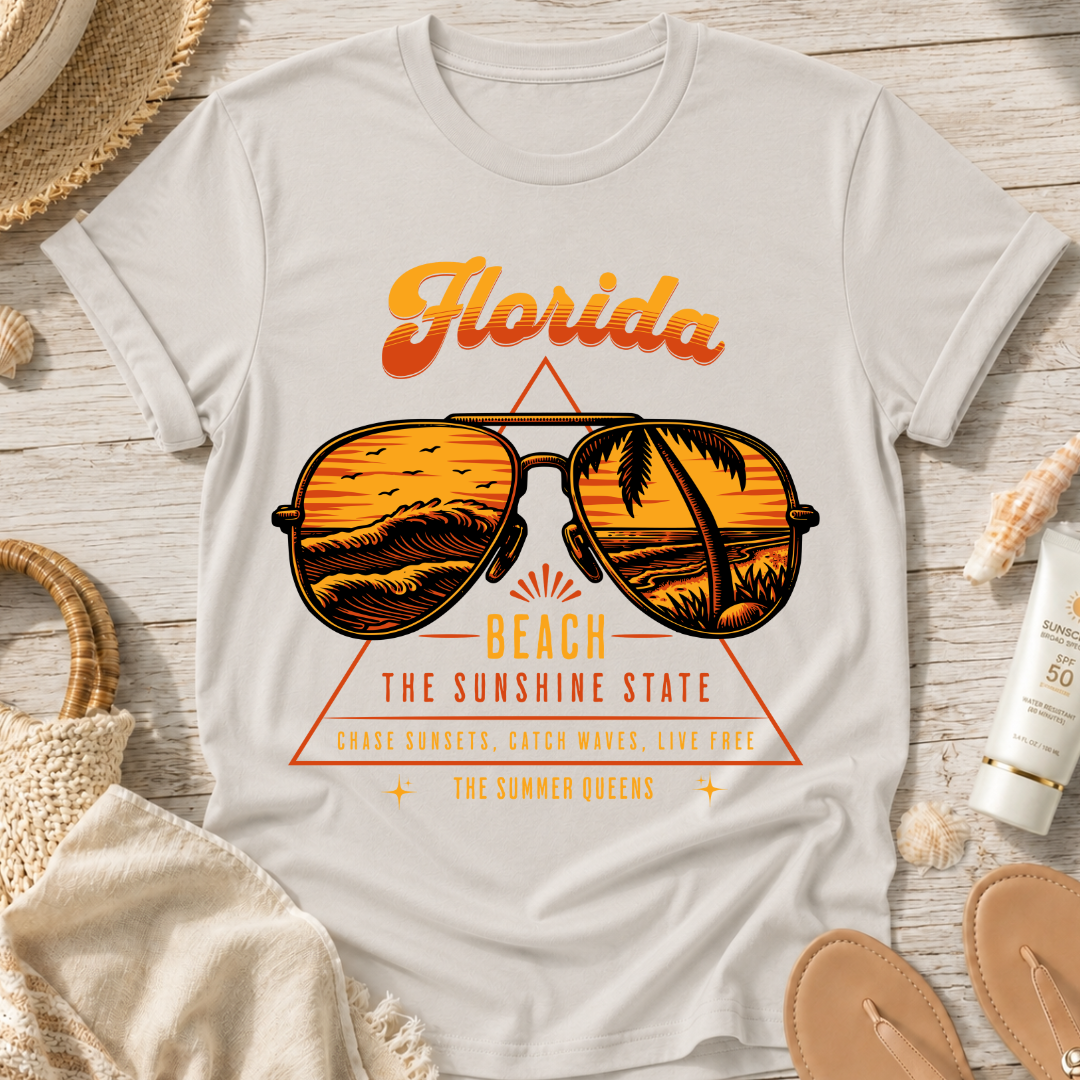 Florida Beach Sunglass T-Shirt