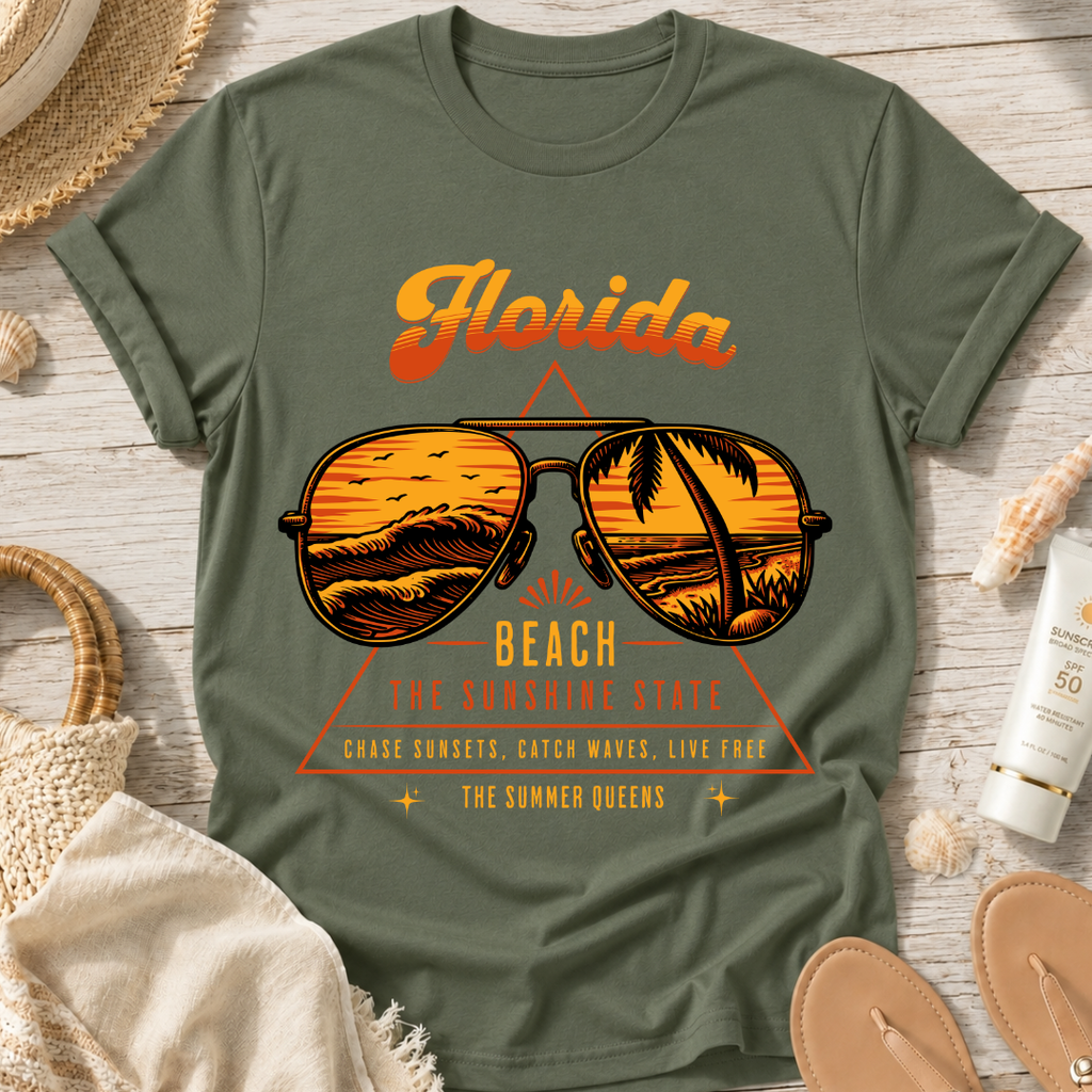 Florida Beach Sunglass T-Shirt
