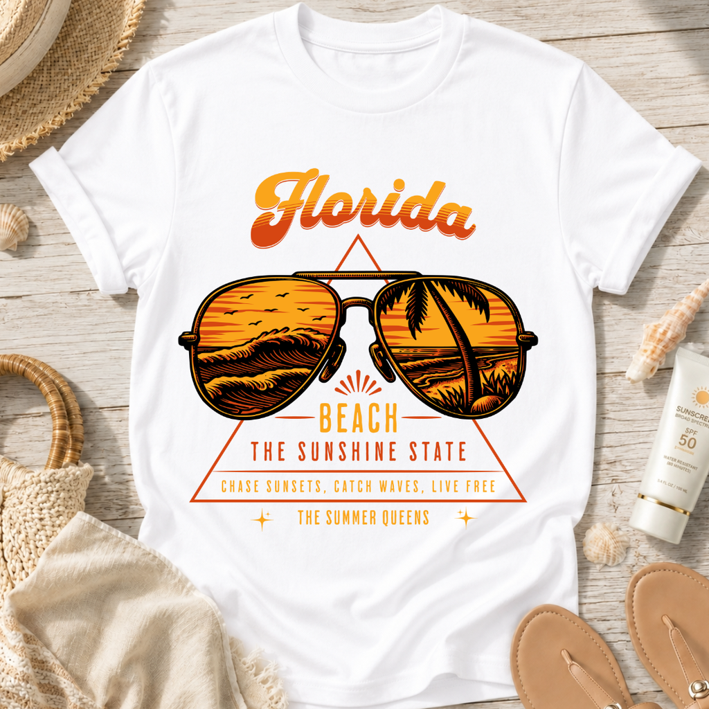 Florida Beach Sunglass T-Shirt
