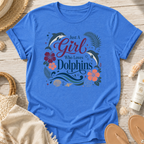 Just A Girl Who Loves Dolphins T‑Shirt