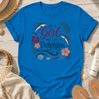 Just A Girl Who Loves Dolphins T‑Shirt